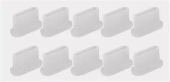 Аксессуар Силиконовые пылезащитные заглушки для USB Type-A портов (компл. 10 шт) белый