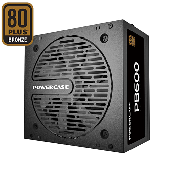 Блок питания 600W Powercase PB600 120mm, APFC, 80 Plus Bronze