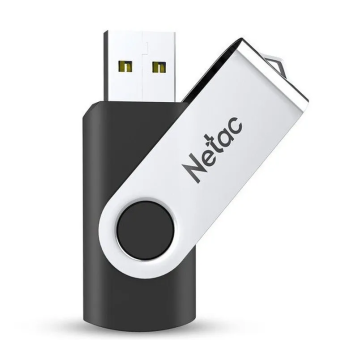 Флешка 64Gb Netac U505 USB2.0 металлическая поворотная крышка