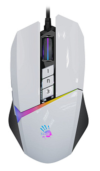 Мышь проводная A4Tech Bloody W60 MAX 10000dpi белый