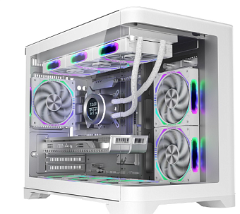 Корпус 1STPLAYER UVIEW UV6 mATX белый