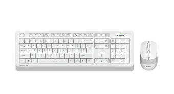 Комплект беспроводной (клавиатура+мышь) A4Tech Fstyler FG1010S Wireless Multimedia белый/серый