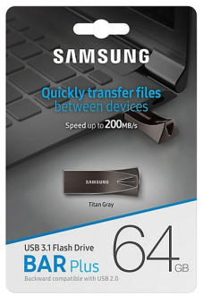 Флешка 64Gb Samsung BAR Plus USB 3.1