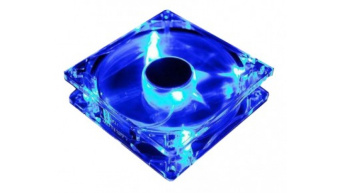 Вентилятор для корпуса 92mm Zalman ZM-F2BL LED blue (92x92x25мм, 900-1800об/мин, 20-36дБ, подшипник скольжения)