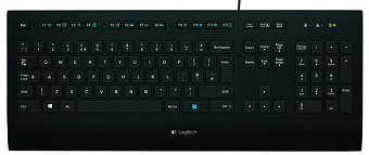 Клавиатура проводная Logitech K280E черный