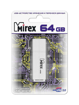 Флешка 64Gb Mirex Line USB белый