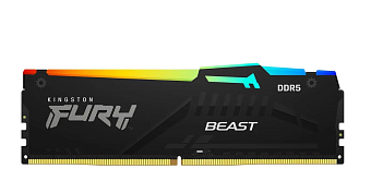 Модуль памяти DDR5 16Gb 6000MHz Kingston Fury Beast RGB