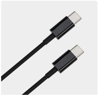 Кабель USB-C < - > USB-C, 1.0м, Гарнизон 60W черный