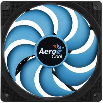 Вентилятор для корпуса 120mm Aerocool Motion 12 Plus Blue (3pin, 22.5дБ, 1200об/мин, синяя подсветка