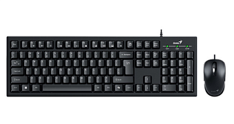 Комплект проводной (клавиатура+мышь) Genius Smart KM-100SE Wired combo черный