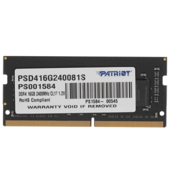Модуль памяти SODIMM DDR4 16Gb PC4-19200 2400MHz Patriot