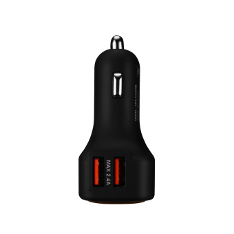 Автомобильное зарядное устройство Canyon CNE-CCA05B LED, USB, черный