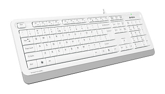 Клавиатура проводная A4Tech Fstyler FK10 белый/серый
