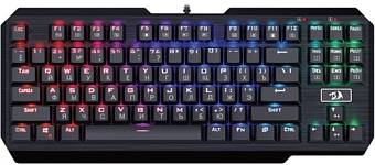 Клавиатура проводная Redragon Usas RGB Led черный