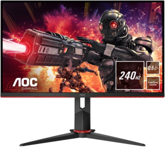 Монитор 23.8" AOC 24G2ZU (IPS 1920x1080 0.5ms 240Hz HDMI DP USB Speakers) Black