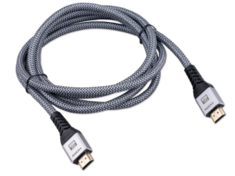 Кабель соединительный HDMI (m) < - > HDMI (m)  2.0м, ver 2.2, Cablexpert, экранированный, нейлон.оплетка  серый