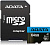 Карта памяти microSD 64Gb ADATA microSDXC CLASS 10 UHS-I + адаптер SD