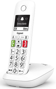 Радиотелефон Gigaset DECT E290 SYS RUS белый АОН