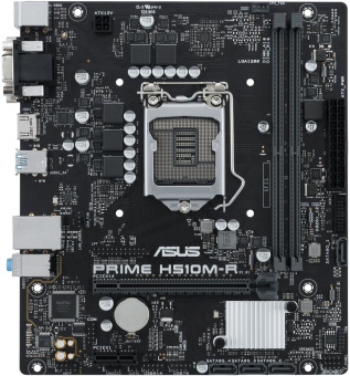 Материнская плата Socket-1200 ASUS PRIME H510M-R-SI (H510) 2*DDR4 1*PCI-Ex16 1*PCI-Ex1 4*SATA HDMI DVI VGA mATX