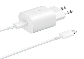 Сетевое зарядное устройство Samsung EP-TA800 25W USB-C White (с кабелем)