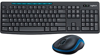 Комплект беспроводной (клавиатура+мышь) Logitech MK275 Wireless Combo USB Grey