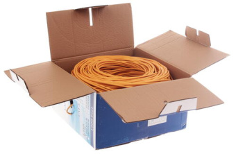 Кабель витая пара внутренний 4 пары UTP кат.5e (100м) медный SkyNet Premium (пониженное дымо- и газообразование)