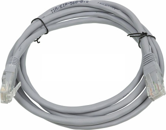 Кабель патч-корд Patch cord кат.5e  5.0м, Cablexpert, многожильный, серый