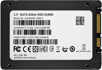 Накопитель SSD SATA .256Gb ADATA Ultimate SU800 (TLC, 560/520 Мбайт/сек)