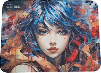 Коврик для мыши CACTUS [CS-MP-PRO11XL] 400x300x3мм, Girl