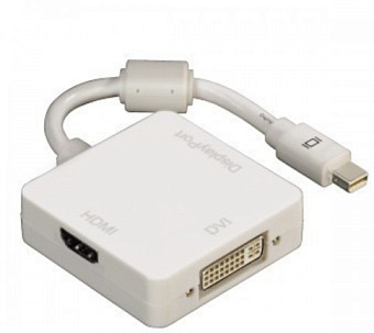 Кабель-переходник miniDP (m) < - > DVI/DP/HDMI (f), Hama 3 в 1