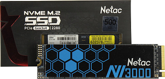 Накопитель SSD M.2 2Tb Netac NV3000 (PCI-E 3.0 x4, 3100/2100 Мбайт/сек)