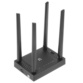 Wi-Fi роутер NETIS N5 AC1200, 5 ГГц, 100 Мбит/с, USB, черный