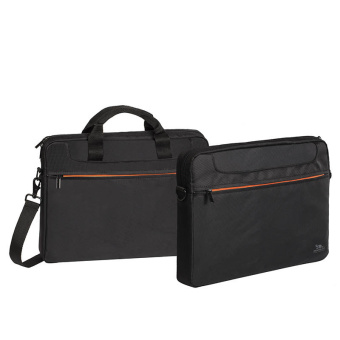 Сумка для ноутбука 15" Riva 8033 черный/оранжевый полиэстер