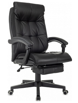 Кресло Бюрократ CH-824MSG-BF (эко.кожа, подставка для ног, до 120 кг) Черный