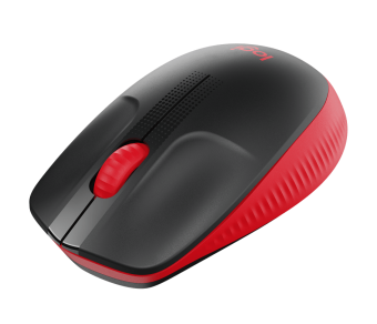 Мышь беспроводная Logitech M190 Wireless черный/красный