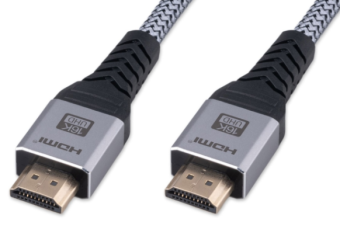Кабель соединительный DP (m) < - > DP (m)  2.0м, ver 2.1, Cablexpert  тройной экран нейлон.оплетка серый