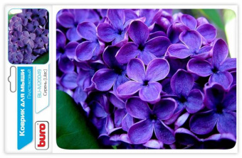 Коврик для мыши BURO [BU-M20049] Цветы, 230x180x2мм, губчатая резина, нескользящая основа