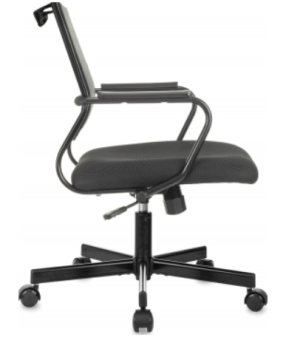 Кресло Бюрократ CH Balance-Low черный Elastic-102 TW-11 сетка/ткань низк.спин. крестов. металл черный