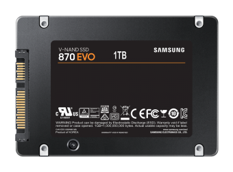 Накопитель SSD SATA 1Tb Samsung 870 EVO Series (3D TLC, 560/530 Мбайт/сек, 600 TBW)