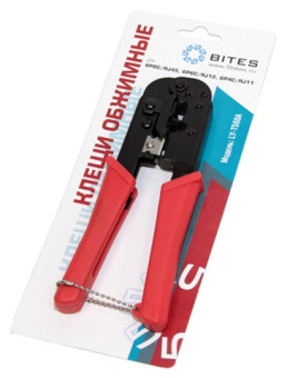 Клещи обжимные 5bites LY-T568A - RJ-45/12/11 с фикс. и зачистки витой пары