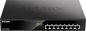Коммутатор .8 port D-Link DGS-1008MP/B1A 1000 Мбит/сек 8*PoE