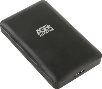 Внешний контейнер USB3.0 -> SATA 2.5", AgeStar 3UBCP3, пластик, чёрный