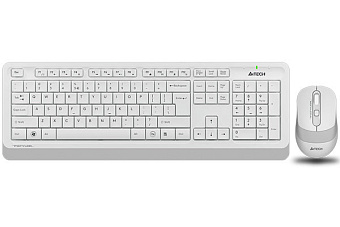 Комплект беспроводной (клавиатура+мышь) A4Tech Fstyler FG1010 Wireless White-Grey