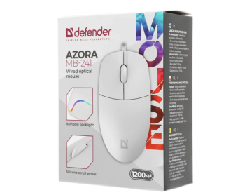 Мышь проводная Defender Azora MB-241 White