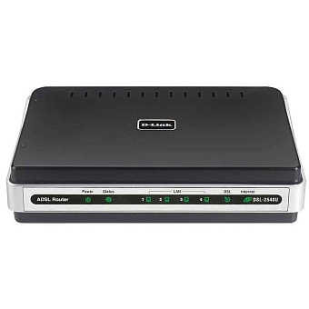 Модем ADSL D-Link DSL-2540U ADSL2+, 4xLAN