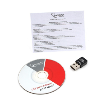 Сетевая карта USB2.0 Gembird WNP-UA-008 802.11b/g/n/ac/а, 2.4Ггц, 5Ггц, 600Мбит, 20 дБм, черный