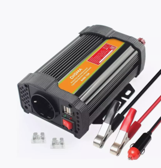 Преобразователь напряжения 400W" AI400-12W (автомобильный, 11-15В, Порт USB) металлический корпус