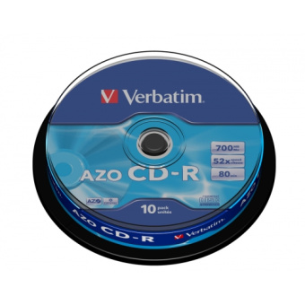 Диск CD-R 700 Mb Verbatim 52x Cake Box (10шт.)