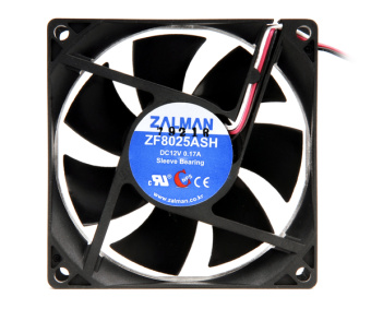 Вентилятор для корпуса .80mm Zalman ZM-F1 Plus SF (80x80x25мм, 1700-2800об/мин, 20-32дБ)
