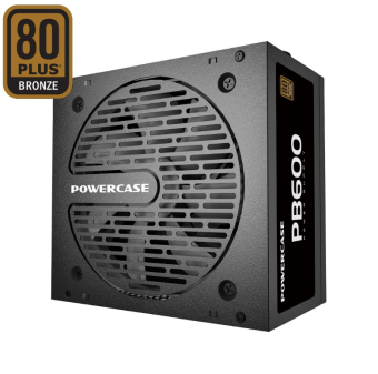 Блок питания 600W Powercase PB600 120mm, APFC, 80 Plus Bronze